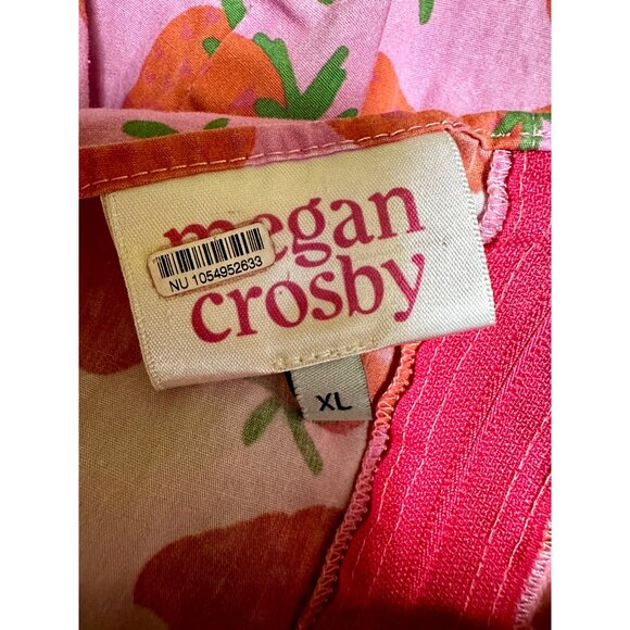 Megan Crosby Sophie Strawberry Print Puff Sleeve Crop Top & Pants Set | Organic - Picture 11 of 12